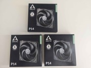 3x Wentylator Arctic P14 (140mm) 3-pin | NOWE + Osłony filtrów GRATIS