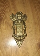 Kołatka do drzwi śliczny złoty Cherubinek - Vintage
