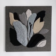 obraz punch needle boho floral natural