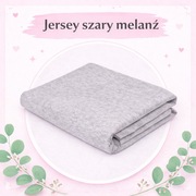 Single Jersey materiał do szycia 2 x 1,8m szary