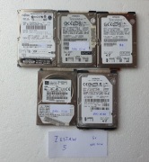 (5sztuk) 5x Dyski 40-60GB ATA Zestaw Do laptopa Pakiet ZŁOM KOMPUTEROWY