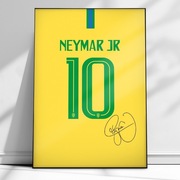 Plakat na ścianę A3 w ramce Neymar reprezentacja Brazylii