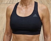 Biustonosz sportowy Adidas Climacool czarny - Rozmiar S