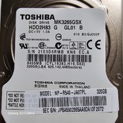 Dysk twardy Toshiba 320 GB MK3265GSX prawny SATA II 2,5cala 8mb 5400RPM