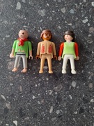 trzy figurki playmobil