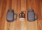 ZESTAW DEKORACJI CERAMICZNYCH 3SZT 