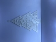 OZDOBA ŚWIĄTECZNA W KSZTAŁCIE CHOINKI! 3 szt.