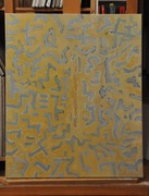 Żółta abstrakcja Kazimierz Wilk 1700 zł