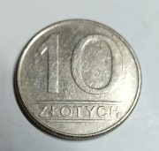 Moneta 10 zł 1987 rok . Nie czyszczona.