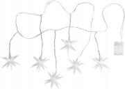 Ideen mit Herz 3D LED Star Girlanda z 6 zwisającymi gwiazdkami