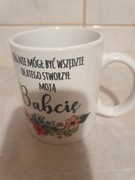 Kubek dla babci do kawy herbaty ceramiczny  z dedykacją nowy