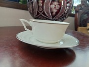 Ćmielów przedwojenny Bałtyk Duo herbaciane filiżanka ze spodkiem