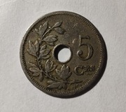 Belgia 5 centymów, 1906 r. Napis „BELGIQUE”  (S64)
