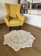 Dywanik sznurkowy 3D, dywanik na szydełku 