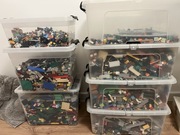 Lego mix 31kg klocków + 2kg minifigurek + 2kg instrukcji