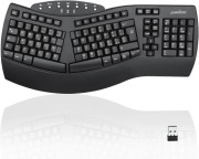 Klawiatura ergonomiczna zespół RSI i cieśni nadgarstka + naklejki Qwerty