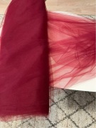 Tiul bordowy 12x3 metry- Nowy