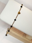 Bransoletka Ochronna „Tarcza i Serce” Czarny Turmalin i Hematyt