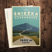 Śnieżka - Karkonosze - górska pocztówka turystyczna