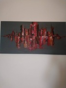 Obraz na płótnie ręcznie malowany 50/100 Akryl