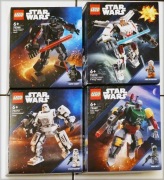 LEGO STAR WARS 4 x Mech 75370 , 75368 , 75390 , 75369 spis w środku