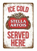 Tablica vintage znak metalowy ścienny retro plakat