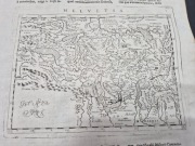 SZWAJCARIA mapa, miedzioryt, 1713, Lasor a Varea, grafika zabytek