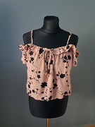 Śliczna bluzeczka na lato krótka M/38 sienna Sky kwiaty