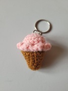 Lód na szydełku brelok do kluczy prezent
