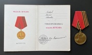 Medal Żukowa z legitymacją Łukaszenka