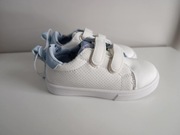 Białe sneakersy trampki chłopięce na rzepy r 23 NOWE