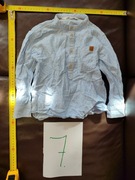 Bawełniana koszula rozmiar 104, w niebieskie pasy, H&M