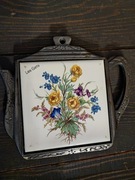 Cynowa francuska podstawka pod garnek