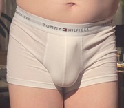 Bokserki Tommy Hilfiger białe rozmiar M bawełna długie