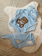 Welur komplet welurowy uszy misia zestaw naszywka 