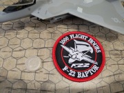 Naszywka F-22 Raptor 1000 flight hours rzep velcro