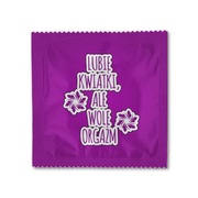 LUBIĘ KWIATKI - prezerwatywa z zabawnym nadrukiem