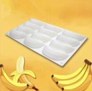 Mini BANANY 12gn  forma silikonowa 29.5*17*2 do Pieczenia Monoporcje Musów 