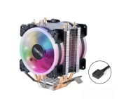 Chłodzenie RGB LGA2011 dwa wentylatory 160W TDP 4Pin + podstawka