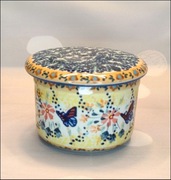 Maselniczka hermetyczna wodna dzwonkowa super unikat ceramika Bolesławiec 