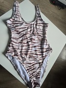 Nowy strój kąpielowy Boohoo wzór tygrysa r.S