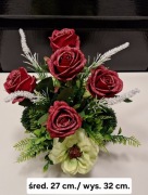 Stroik/ wiązanka na cmentarz,  wiosenna obciążona