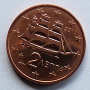 GRECJA  2010 2 CENTY UNC !!!!!!!!!!