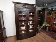 Dębowa biblioteczka witryna  antyk 787/2025 