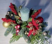 Dekoracja kompozycja świąteczna na stół