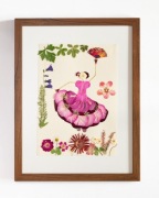 Suszone Kwiaty w Ramce Obraz Naturalna Dekoracja Boho- Hiszpanka