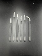 Zestaw 6 Pęset Antystatycznych ESD Precyzyjnych Elektronika SMD