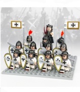 Klocki figurki rycerze krzyżacy kompatybilne z Lego castle teutonic knights