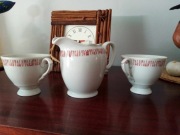 Unikat ! WAWEL ZESTAW PORCELANOWY filiżanki szt.2 + mlecznik lata 50 XX w.