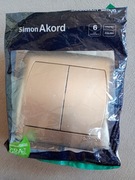 włącznik łącznik kontakt dwubiegunowy 10A 250V szary nowy